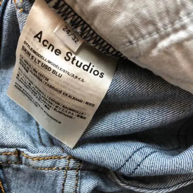 ACNE(アクネ)のお値下げ✨Acne Studios ⭐︎  SKIN 5LT USED BLU レディースのパンツ(スキニーパンツ)の商品写真