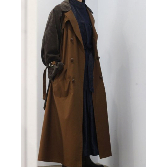海外花系 FILL THE BILL trench long coat(別注color) - トレンチコート
