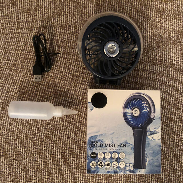 COLD MIST FAN コールドミストハンディーファン スマホ/家電/カメラの冷暖房/空調(扇風機)の商品写真