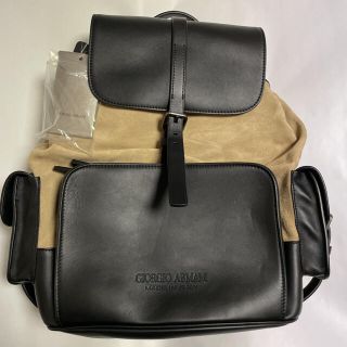 ジョルジオアルマーニ(Giorgio Armani)の【新品未使用タグ付き】GIORGIO ARMANI 本革バッグ(バッグパック/リュック)