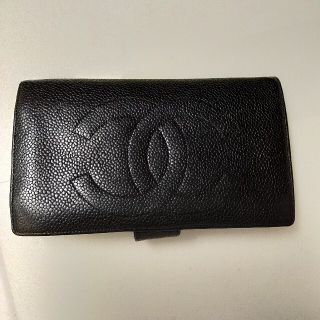 シャネル(CHANEL)のシャネル　キャビアスキン　ココマーク　がま口　財布(財布)