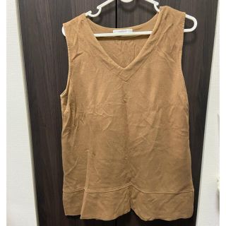 マウジー(moussy)のmoussy トップス モカブラウン(カットソー(半袖/袖なし))