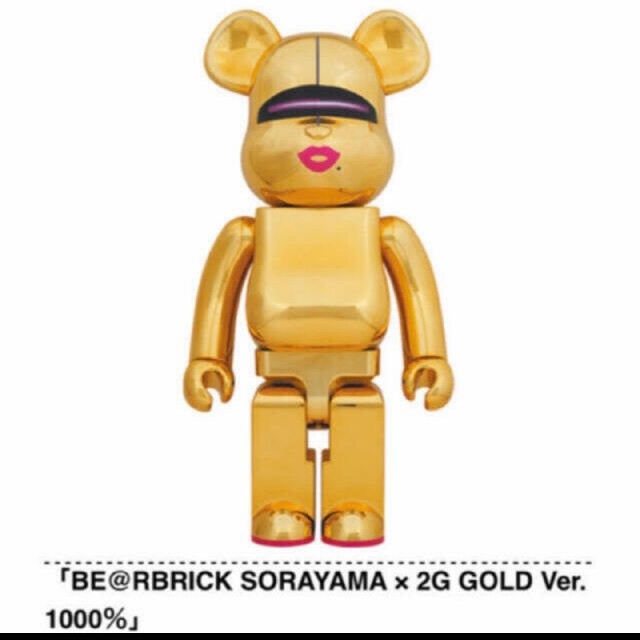 BE@RBRICK SORAYAMA × 2G GOLD Ver. 1000％