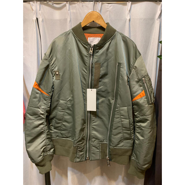 sacai 2020SS 綾野剛着用 ナイロン 2way MA-1 ブルゾン