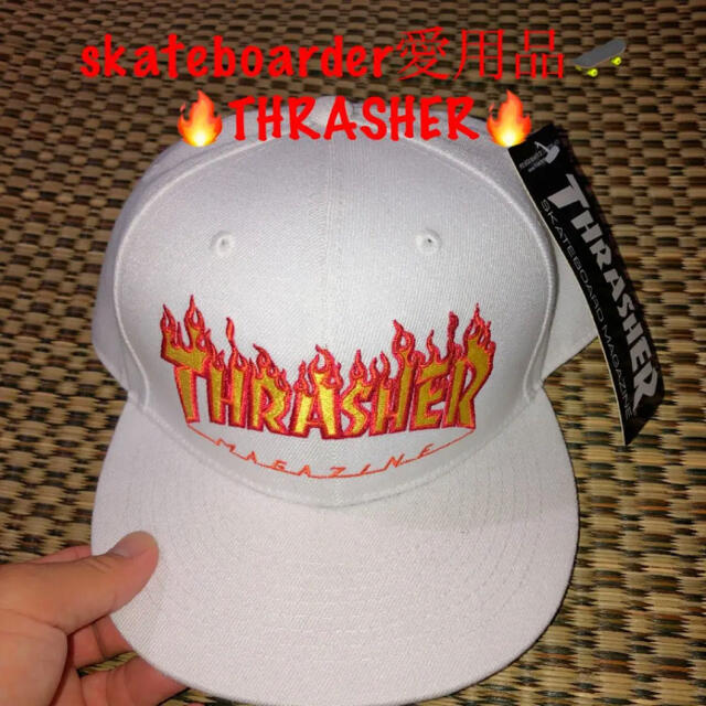 THRASHER(スラッシャー)のスケボーと言えば、skateboarder愛用品王道THRASHER キャップ メンズの帽子(キャップ)の商品写真