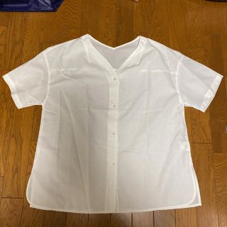 コーエン(coen)の白ブラウス　コーエン　新品(シャツ/ブラウス(半袖/袖なし))