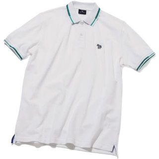 ポールスミス(Paul Smith)の希少・限定品☆ ポールスミス【GOLF】ゼブラポロシャツ☆L☆白(ウエア)