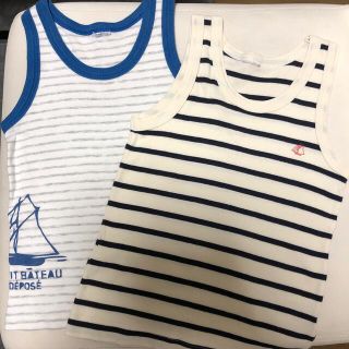 プチバトー(PETIT BATEAU)のプチバトー　タンクトップ　2枚セット(肌着/下着)