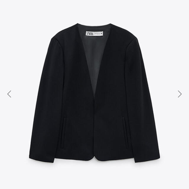 ZARA(ザラ)の新品未使用♡ ZARA ケープジャケット スリットケープ ブラック レディースのジャケット/アウター(ポンチョ)の商品写真