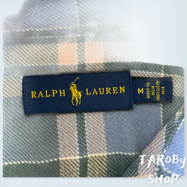 POLO RALPH LAUREN(ポロラルフローレン)のRALPHLAUREN ネルシャツ　チェックシャツ　ピンク緑青のくすみカラー メンズのトップス(シャツ)の商品写真