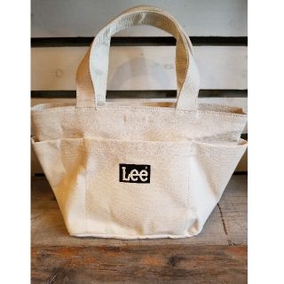 リー(Lee)のLee 3ポケットキャンバスミニトートバッグ(ロゴ部分ブラック)(トートバッグ)