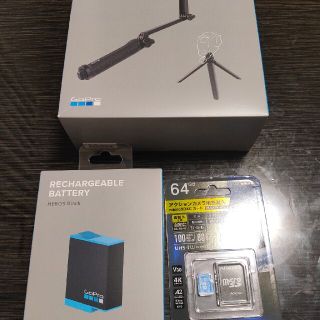 ゴープロ(GoPro)の【値下げ！】GoPro 3-Way＆バッテリー＆SDカードセット(その他)