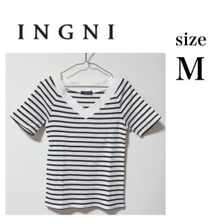 イング(INGNI)のイング  INGNI  レディース  トップス  ボーダー  リブ  M(カットソー(半袖/袖なし))