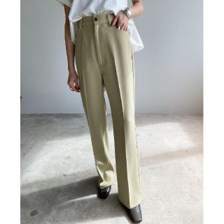 clane ベーシックブーツカットパンツ