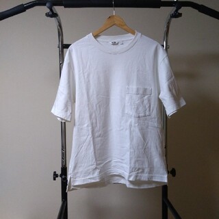 ユニクロ(UNIQLO)のユニクロU オーバーサイズクルーネックT　ホワイトL(Tシャツ/カットソー(半袖/袖なし))