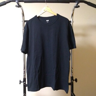 ユニクロ(UNIQLO)の未使用ユニクロU クルーネックT 　ブラック　XL(Tシャツ/カットソー(半袖/袖なし))
