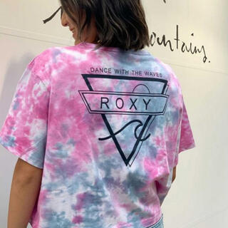 ロキシー(Roxy)のROXY ショート丈 トップス Tシャツ タイダイ柄(Tシャツ(半袖/袖なし))