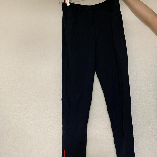 Begin掲載 PRADA プラダ 18AW ラバーロゴワッペン ストレートパンツ