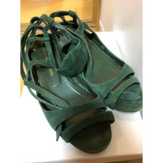 ツモリチサト(TSUMORI CHISATO)のtsumorichisato サンダル パンプス 緑 24cm ツモリチサト(サンダル)