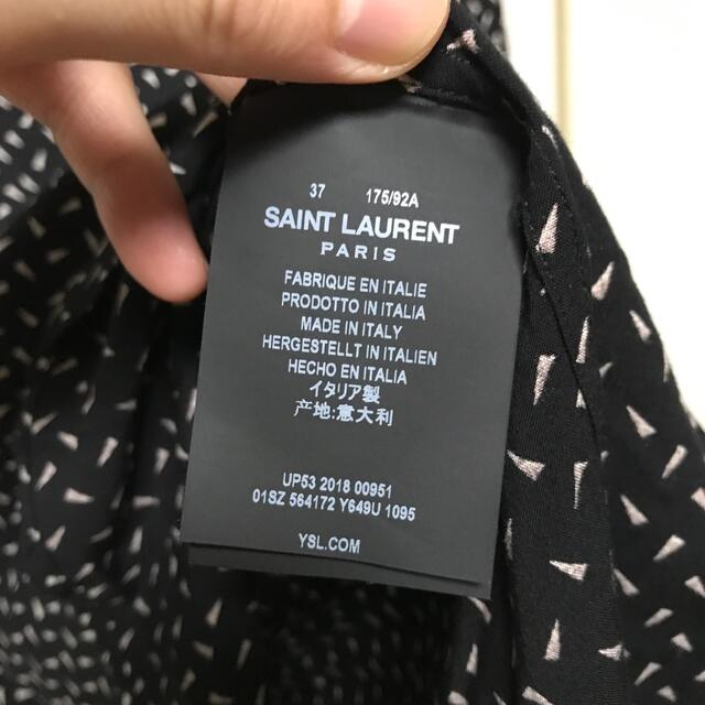 SAINT LAURENT PARIS サンローランパリ　総柄シャツ　37 3