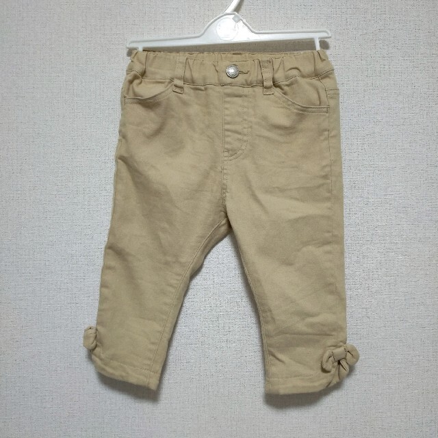 F.O.KIDS(エフオーキッズ)のアプレレクール 子供服 女の子 リボン 8分丈パンツ キッズ/ベビー/マタニティのキッズ服女の子用(90cm~)(パンツ/スパッツ)の商品写真