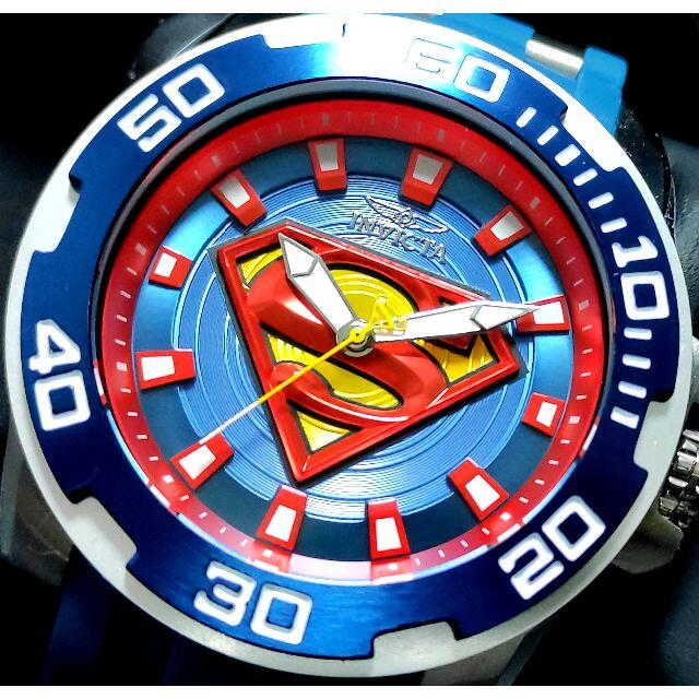 $ 695 インビクタ 高級腕時計 スーパーマン ブルーシリコン ラスト１！