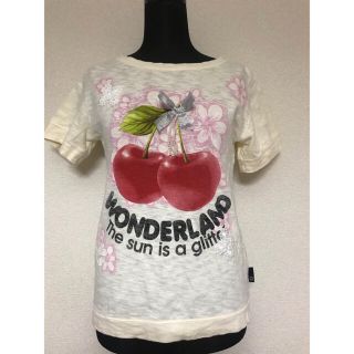 りんごプリントTシャツ(Tシャツ/カットソー(半袖/袖なし))