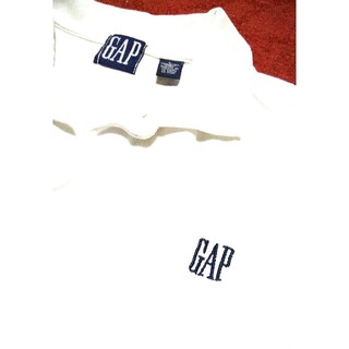 ギャップ(GAP)のGAP　半袖ポロシャツ　白　L(ポロシャツ)