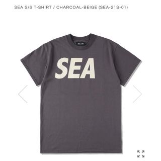 シー(SEA)の【S】SEA S/S T-SHIRT / CHARCOAL-BEIGE Tシャツ(Tシャツ/カットソー(半袖/袖なし))