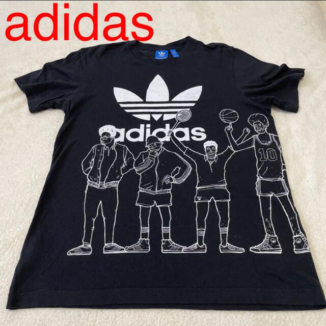 深緑(ふかみどり) 【匿名配送】adidas ビックロゴ トレフォイル T