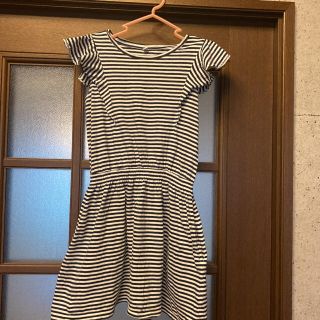 ユニクロ(UNIQLO)のUNIQLO・ボーダーワンピース(140)(ワンピース)