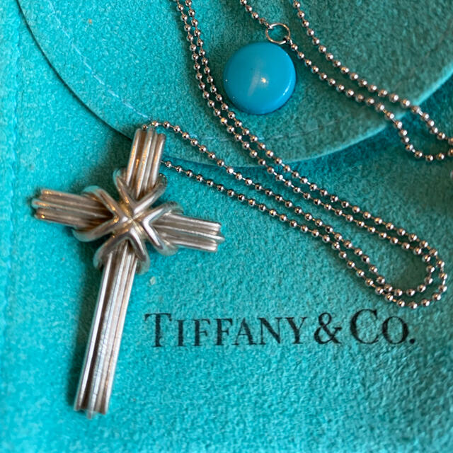 ティファニーTIFFANY&Co.コンビクロスネックレス