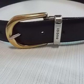 グッチ(Gucci)のグッチベルト　 オリジナルベルト紺色 ベルト幅2,9ｃｍ(ベルト)