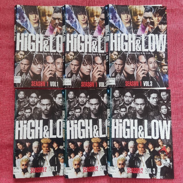 high&low シーズン1+2 全6巻セット