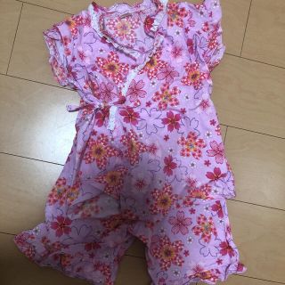 シマムラ(しまむら)の甚平　女の子　キッズ　花柄　110cm(甚平/浴衣)