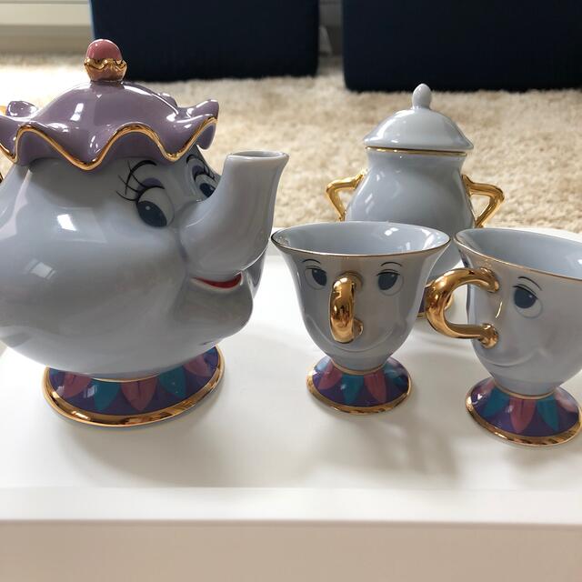 美女と野獣 ポット夫人 チップ シュガーポット ディズニー ティー