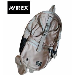 アヴィレックス(AVIREX)のAVIREX アヴィレックス　ボディバッグ　ショルダーバッグ　美品　ベージュ(ボディーバッグ)