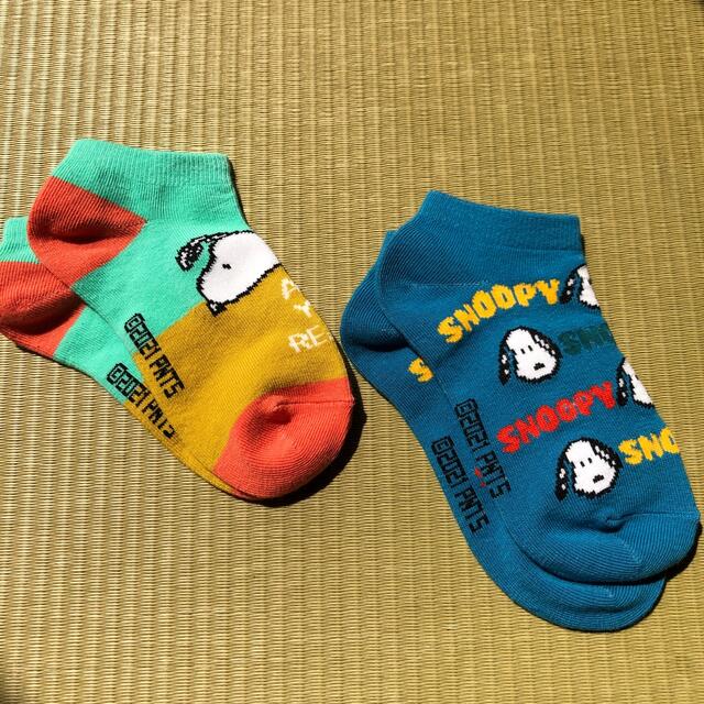 SNOOPY(スヌーピー)のスヌーピ靴下2足セット19〜22センチ⭐︎新品送料無料 キッズ/ベビー/マタニティのこども用ファッション小物(靴下/タイツ)の商品写真