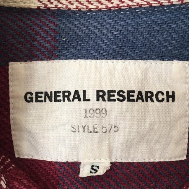 General Research(ジェネラルリサーチ)の初期 Sサイズ ジェネラルリサーチ チェック ネルシャツ メンズのトップス(シャツ)の商品写真