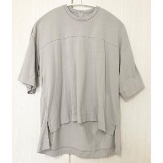 ムジルシリョウヒン(MUJI (無印良品))の無印良品 クルーネック半袖カットソー XS〜S シルバーグレー(カットソー(半袖/袖なし))