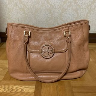 トリーバーチ(Tory Burch)のTORY BURCH トリバーチ アマンダ ハンドバッグ キャメルブラウン(ショルダーバッグ)