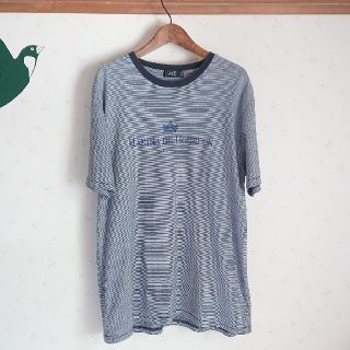 ニジュウサンク(23区)の大きいサイズ 23区 ボーダーカットソー ネイビー(Tシャツ/カットソー(半袖/袖なし))