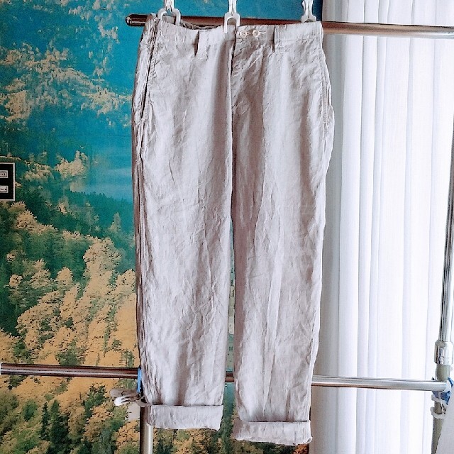 美品】21SS 45R インドリネンの908イージーポッポパンツ S-2