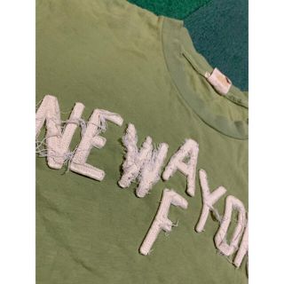 アバクロンビーアンドフィッチ(Abercrombie&Fitch)の最終お値下げ！アバクロ　Tシャツ　ダメージ加工(Tシャツ/カットソー(半袖/袖なし))