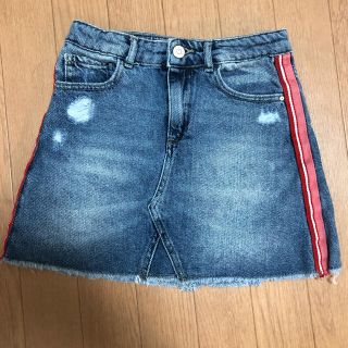 ザラキッズ(ZARA KIDS)のZARAキッズ　130 デニムミニスカート デニムスカート(スカート)