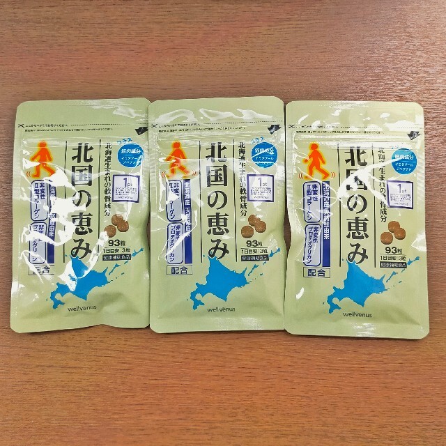 北国の恵み 93粒 3袋セット 殿堂 健康食品 tgr.nmwrri.nmsu.edu