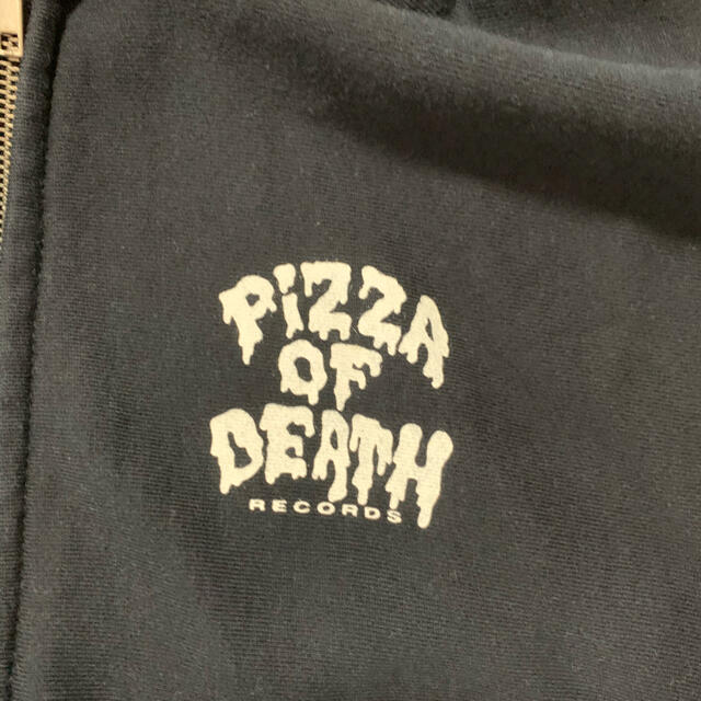 HIGH!STANDARD(ハイスタンダード)のPIZZA OF DEATH ピザオブデス フルジップ スウェット パーカー M メンズのトップス(パーカー)の商品写真