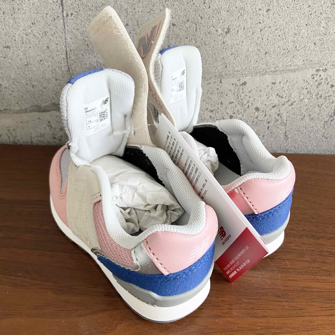New Balance - 【新品】14センチ ピンク×クリーム New Balance - 【新品】14センチ ピンク×クリーム