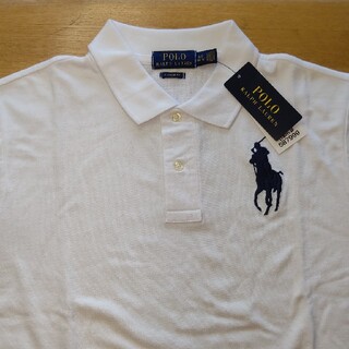 ラルフローレン(Ralph Lauren)のキッズ ボーイズ ポロシャツ 半袖 刺繍 ホワイト 14-16歳(ポロシャツ)