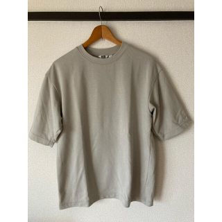 ユニクロ(UNIQLO)のエアリズムコットンオーバーサイズTシャツ（5分袖）(Tシャツ/カットソー(半袖/袖なし))